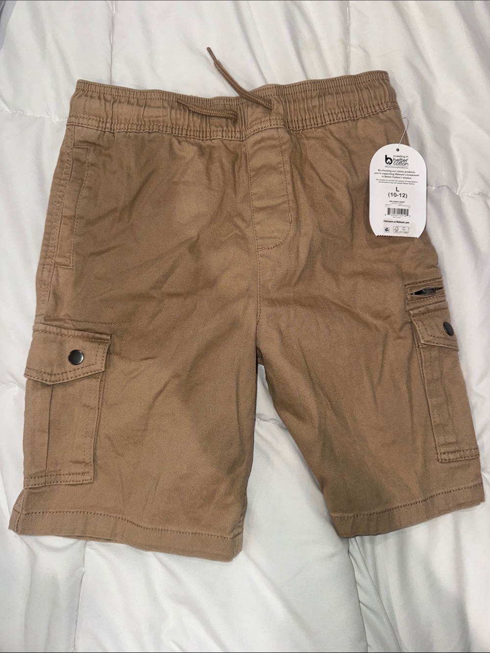 wonder nation Tan Cargo Shorts with Pockets